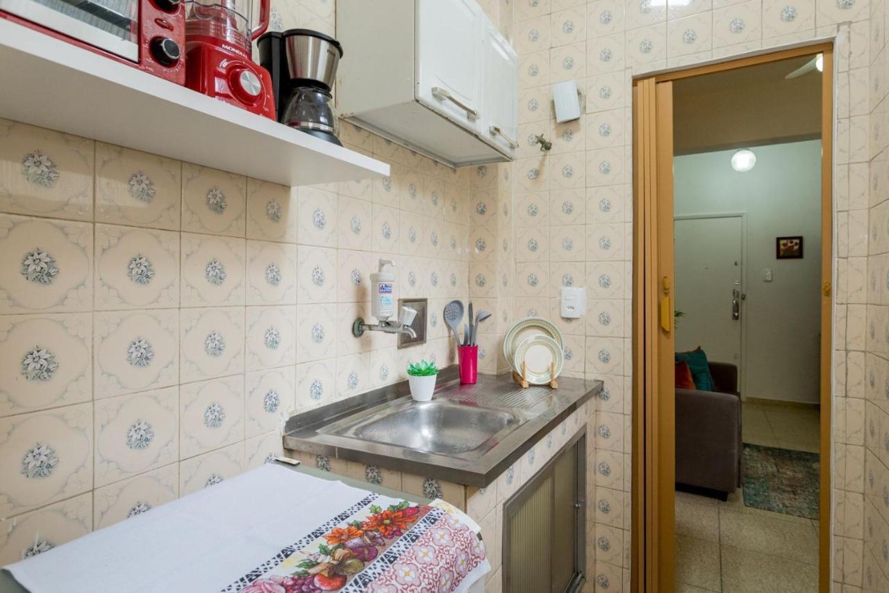 Conforto E Relax, Caminhando Para A Praia De Copacabana, Quarto E Sala, Completo, Com Wi Fi, Cozinha, Ar Condicionado Rio de Janeiro Ngoại thất bức ảnh